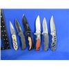 Image 1 : 6 Assorted Folding Lock Blade Clip Knives