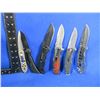 Image 2 : 6 Assorted Folding Lock Blade Clip Knives
