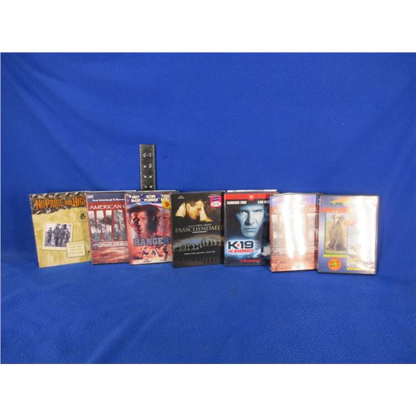 7 Misc. War DVD's - Movies/Documentaries
