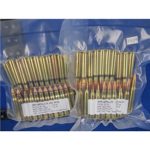 30-06 Sprg Reloads - Lot of 45 (Pick Up Only) - Sold as Components