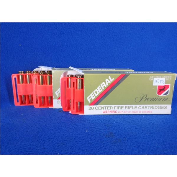 243 Win. 85gr BTHP Federal Cartridges - 2 Boxes of 20 (Pick Up Only)