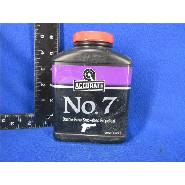 Accurate No. 7 Double-Base Smokeless Powder - Sealed 1 lb Tub (Pick Up Only)