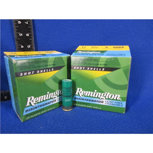 12 Ga. 2 3/4" 00Buck Remington Shotshells - 2 Boxes of 25 (Pick Up Only)