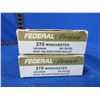 Image 2 : 270 Win. 130gr BT SP Federal Cartridges - Box of 13 + 27 Brass (Pick Up Only)