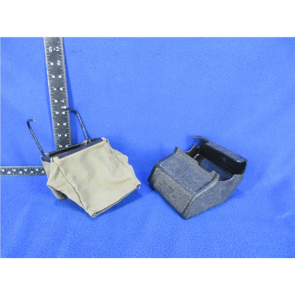 2 Brass Catchers - Plastic & Canvas Bag