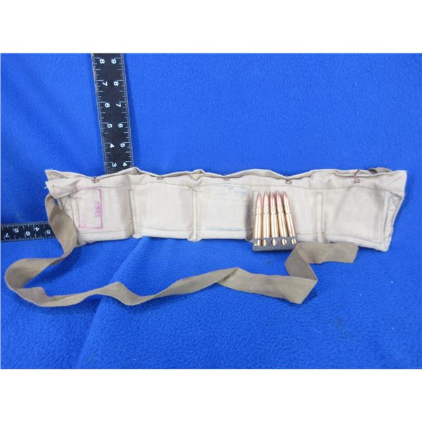 50 - 303 British Cartridges on 10 Stripper Clips in Bandoleer (Pick Up Only)