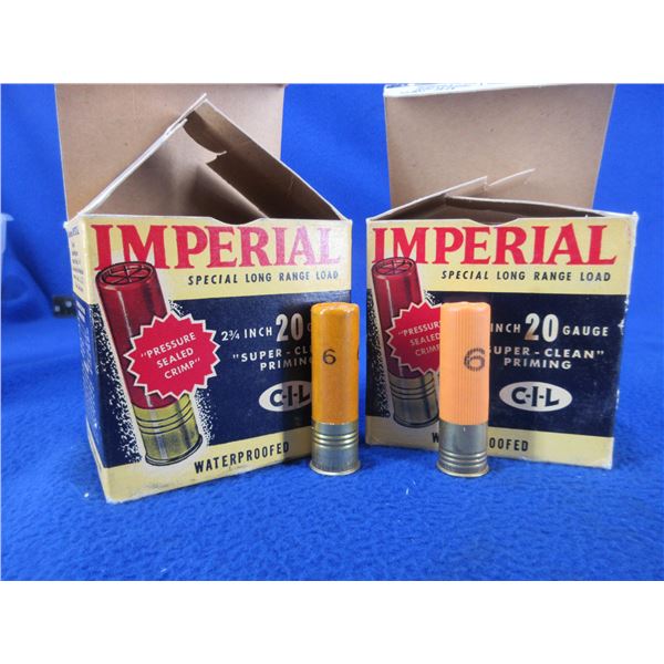 Collector Ammo - 20 Ga. 2 3/4" 6 Shot Imperial Shotshells (Pick Up Only)