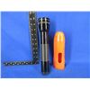 Image 1 : Vintage Mag-Lite Flashlight with Orange Safety Cone - Tested Working