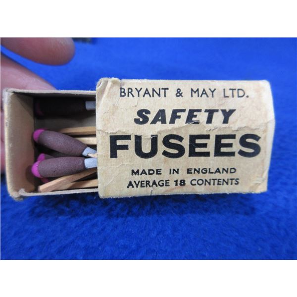 Vintage Bryant & May Ltd. Safety Fusees (Matches) - PICK UP ONLY - Circa 1880