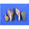 Image 1 : 4 Leather Right Hand Holsters - Bianchi 13, Northern Plains & 2 Others (1 is Damaged)