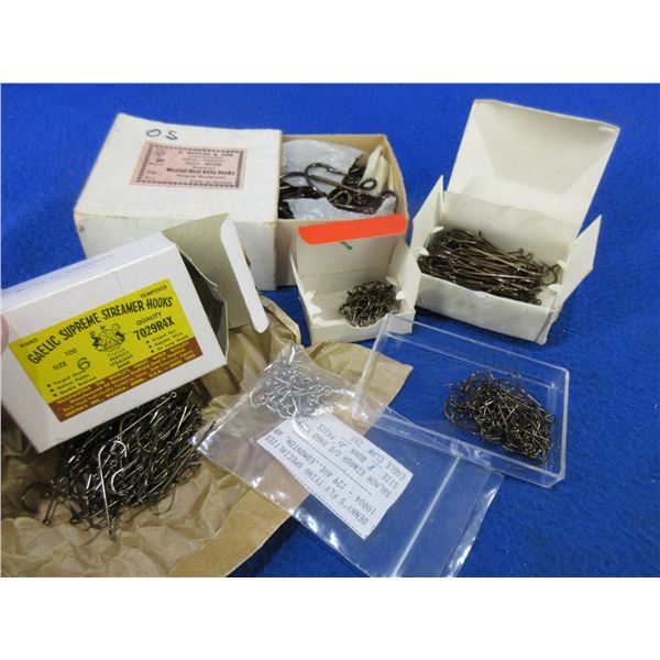 3 Packages of Vintage Mustad, 1 Gaelic Size 6, Dry #10 & Size 8 Hooks