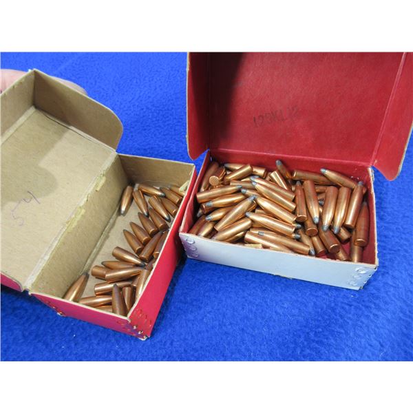 6MM .243" Bullets - Box of 80 (Win. 100gr PP), Box of 30 (Hornady 70gr Spire Point)