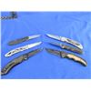 Image 2 : 6 Assorted Folding Lock Blade Knives - 4 have belt clips