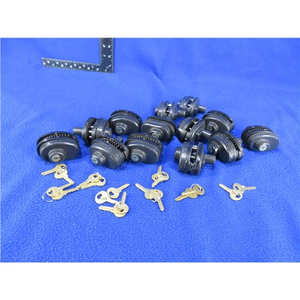 13 Trigger Locks Keyed the Same with 18 Keys