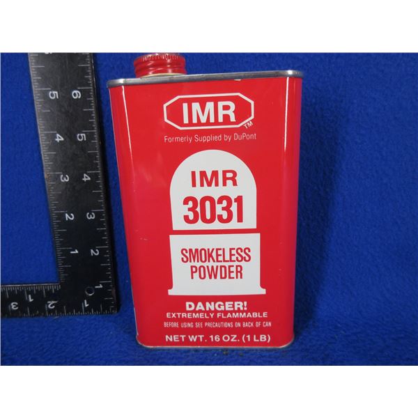 IMR 3031 Smokeless Powder - 300 Grams Including Tub (Pick Up Only)