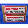 Image 2 : 243 Win. 100gr SP Semi Pointed Norma Cartridges - 2 Boxes of 20 (Pick Up Only)