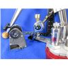 Image 2 : Lee 3 Hole Turret Press with Zip Trim, Bullet Feeder, Dies, Powder Measure, Etc. - As Is