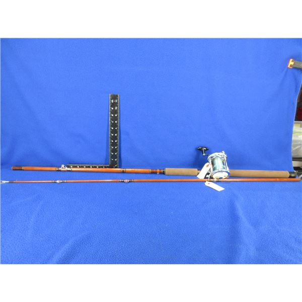 Vintage Daiwa 7' Bait Cast Rod with Garcia Mitchell (Made in France) Reel