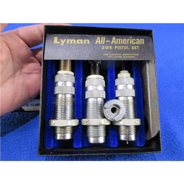 Lyman All-American 44 Spl/44 Mag 3 Die Set with Shell Holder # X7