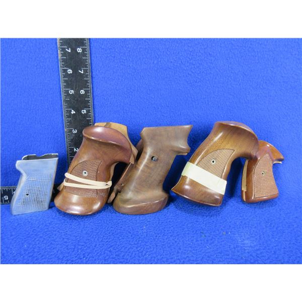 Lot of Misc. Unknown - 4 Pairs of Wood Grips and a Metal Grip