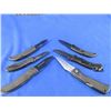 Image 2 : 6 Assorted Folding Lock Blade Knives - 5 have belt clips