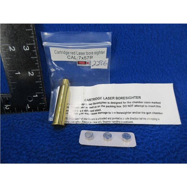 NEW - 7X57R Cartridge Red Laser Bore Sight with Batteries