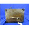 Image 5 : Vintage Wood Box with Padding & Leather Handles - 20 3/4" x 11 1/2" x 9"