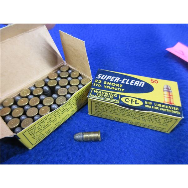 Collector Ammo - 22 Short SV Super-Clean CIL Cartridges (Pick Up Only) - 2 Boxes of 50