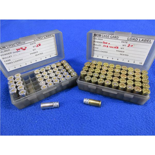 38 S&W Reloads - Box of 50, Box of 10 + 30 Brass (Pick Up Only) - Sold as Components