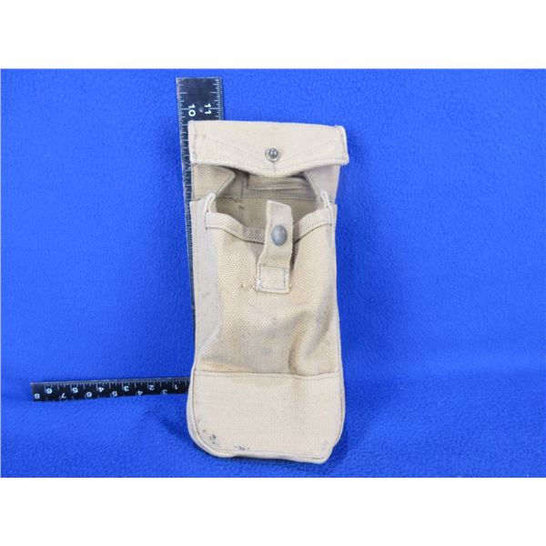 WWII Pattern 37 Web Ammo Pouch Marked 1958 with Broad Arrow