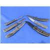 Image 2 : 5 Assorted Folding Lock Blade Clip Knives & 1 Folding Knife