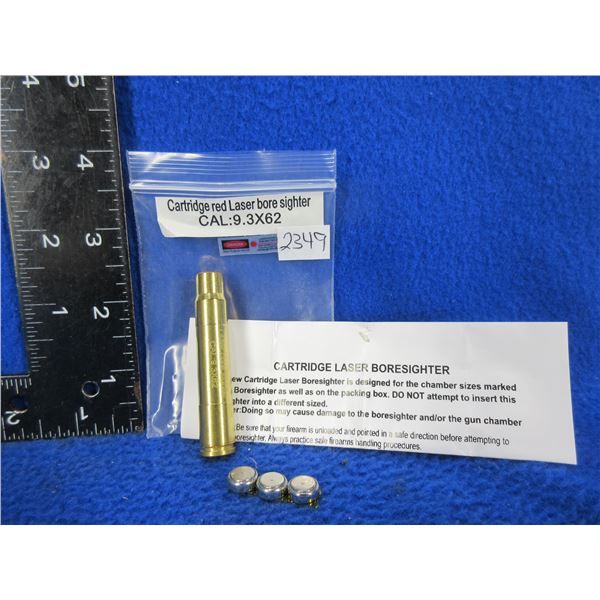 NEW - 9.3X62 Cartridge Red Laser Bore Sight with Batteries