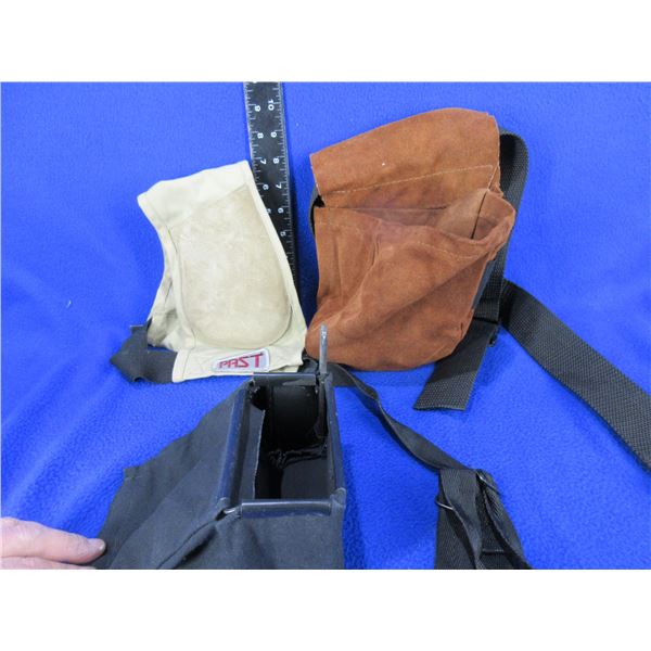 Lot of Misc. - Brass Catcher, Shoulder Pad, Kolpin Leather Pouch with Belt