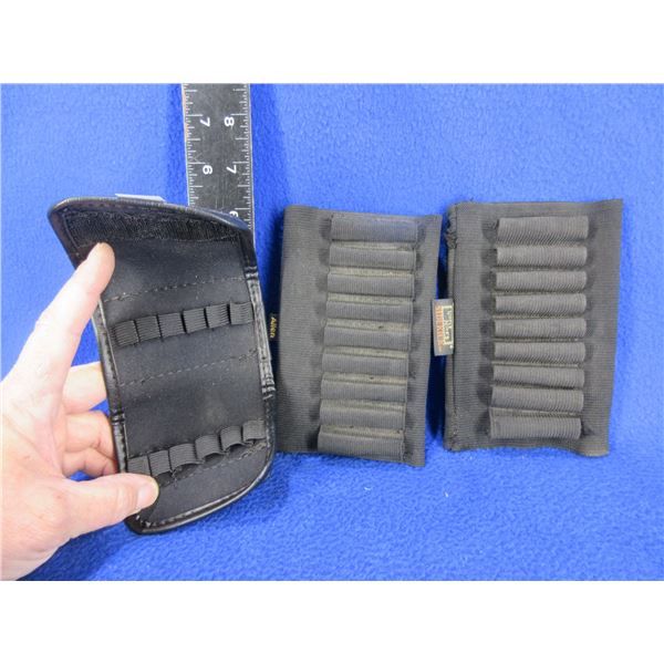 2 Buttstock Cartridge Holders & Kolpin Leather Cartridge Pouch