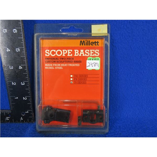 Millet 2 Piece Bases for Winchester 70, Etc. - New Old Stock