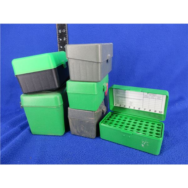 6 Misc. Empty Plastic Ammo Cases