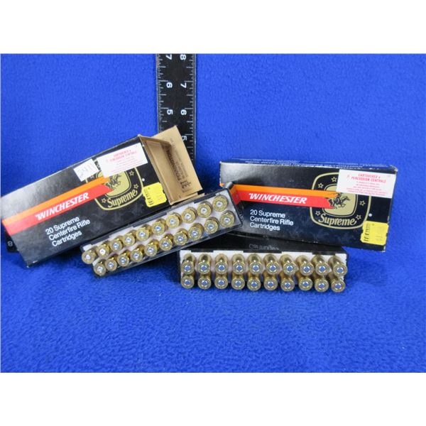 22-250 Rem. 52gr HP BT Winchester Cartridges (Pick Up Only)