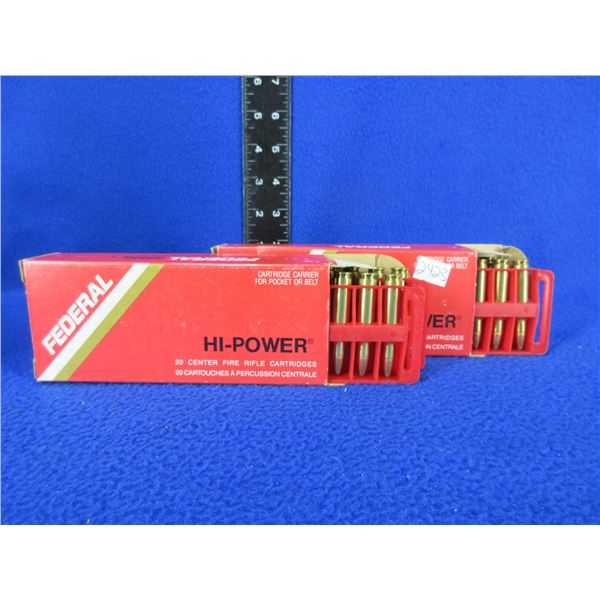 222 Rem. 50gr SP Federal Cartridges - Box of 20, Box of 8 + 12 Brass (Pick Up Only)