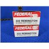 Image 2 : 222 Rem. 50gr SP Federal Cartridges - Box of 20, Box of 8 + 12 Brass (Pick Up Only)