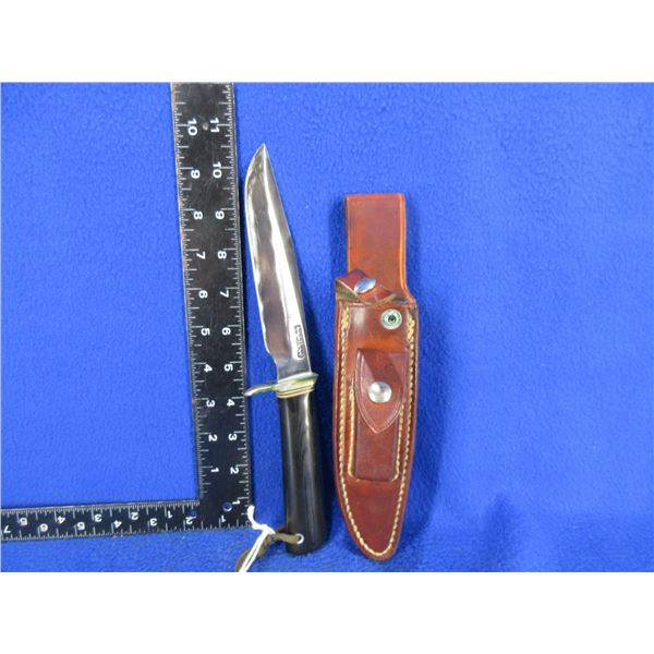 Randall Made Fixed Blade Knife with Leather Sheath - 6" Blade, 10 3/4" Overall Length