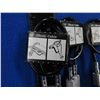Image 2 : 6 Master 15" Cable Locks Keyed the Same with 2 Keys Each