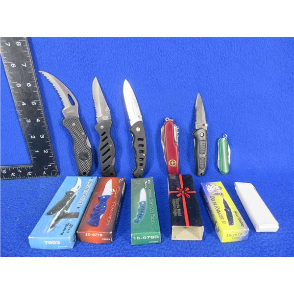 6 Folding Blade Knives - Appear Unused