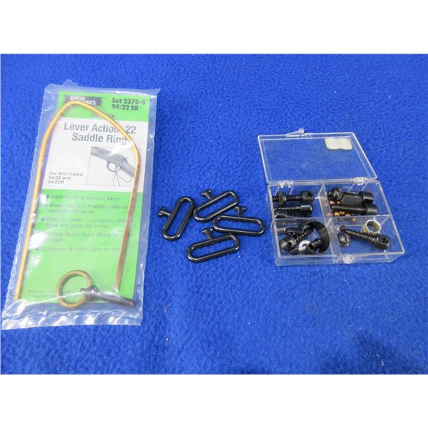 Lot of Misc. - Saddle Ring, Barrel Band, Screws, Swivels, Etc.