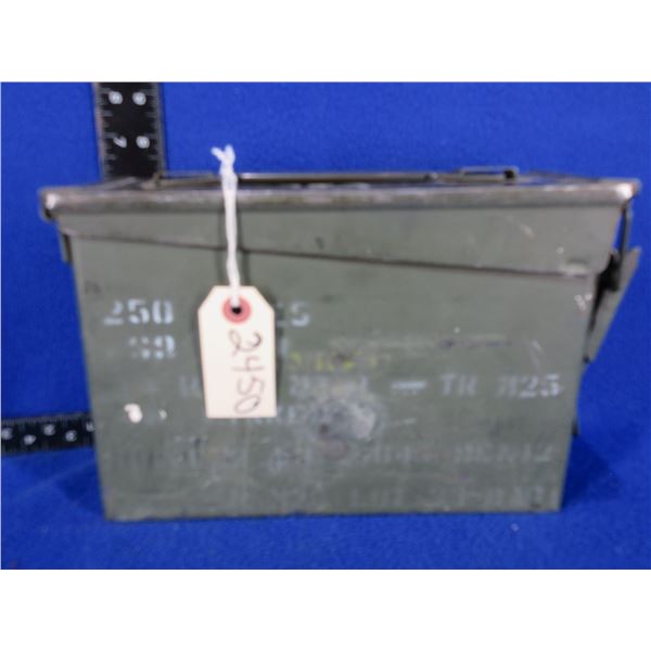 Metal Ammo Can - 10" x 3 1/2" x 7" High