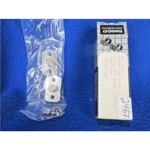 Tasco Two Piece Base - Browning A-Bolt LA/SA Satin Chrome