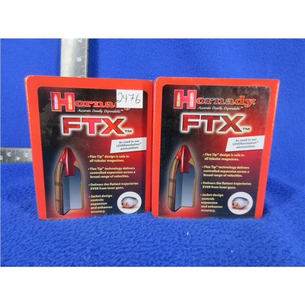 35 Cal. .358" 200gr FTX Hornady Bullets - 2 Sealed Boxes of 100