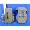 Image 2 : 2 - US Military M16 Magazine Pouches - 1 has damage & is miising a clip on the back