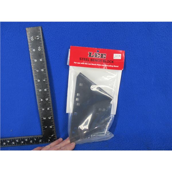 NEW - Lee Steel Bench Block for Use with the Lee Bench Plate & Reloading Stand