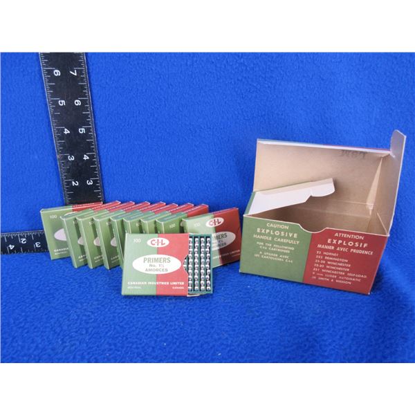 Vintage CIL No. 1 1/2 Primers - Carton of 1000 (Pick Up Only)