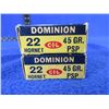 Image 2 : Collector - 22 Hornet 45gr PSP Dominion Cartridges (Pick Up Only) - 2 Boxes of 20